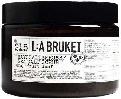 Скраб для тіла L:A Bruket 215 Grapefruit Leaf Sea Salt Scrub 420 г (7350053235205)