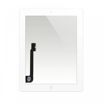 Тачскрін iPad 3, iPad 4, з кнопкою, High Copy, White