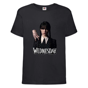 Футболка дитяча Wednesday 008 чорна (WDY blc 008) 164 см