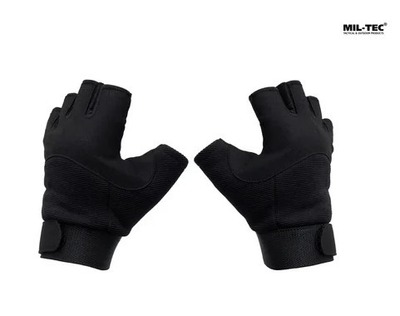 Тактические перчатки Army Fingerless Gloves Mil-tec Черные 12538502 размер XL