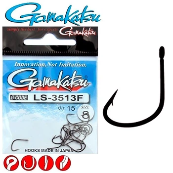 Крючок GAMAKATSU LS-3513F RING EYE № 04 13шт,25792
