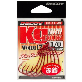 Гачок Decoy Worm17R Kg Hook R #2/0 (6 шт/уп),1562.08.67