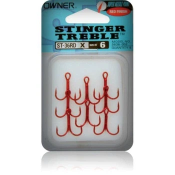 Гачок Owner Stinger Treble ST-36RD №10(7шт),5546335