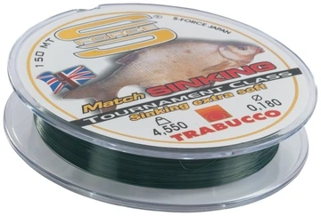 Леска Trabucco S-Force Match Sinking 150mt. 0.18mm 4,55кг (тонущая),053-00-180