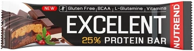 Протеїновий батончик Nutrend Excelent Protein Bar Double 85 г Шоколад Нуга Журавлина (8594073176585)