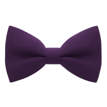 Бабочка Bow Tie House баклажан маленькая с габардина 10511S