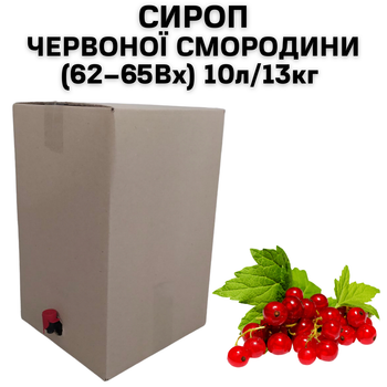Сироп Eva Червоної Смородини 62-65Вх BAG IN BOX 10л/13кг