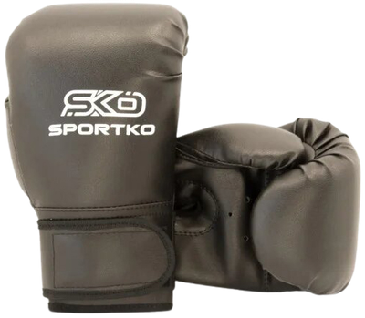 Боксерські рукавички Sportko 10 OZ 12-16 років Чорні (SP-28510OZPD2)