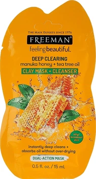 Глиняна маска для обличчя "Мед мануки та олія чайного дерева" - Freeman Feeling Beautiful Mask (міні) 15ml (15ml) (957873-1218020-2)