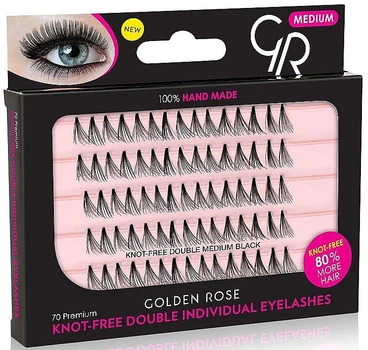 Накладные ресницы - Golden Rose Knot-Free Double Individual Eyelashes M (70шт) (971408-1235016-2)