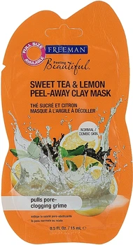 Маска-пленка глиняная для лица "Сладкий чай и Лимон" - Freeman Feeling Beautiful Sweet Tea & Lemon Peel-Away Clay Mask (мини) 15ml (15ml) (953264-1212787-2)