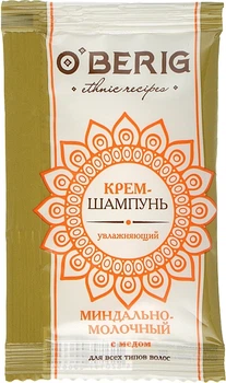 Крем-шампунь "Міндально-молочний" з медом - O'BERIG (міні) 15ml (15ml) (940911-1197041-2)