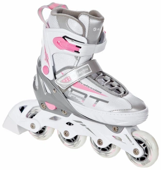 Раздвижные ролики Raven Profession White/Pink размер 35-38 (smj410)