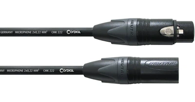 Микрофонный кабель XLR Male — XLR Female 1.5м Cordial CPM 1,5 FM
