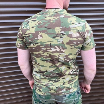 Тактическая камуфляжная футболка Мультикам (Размер 60)