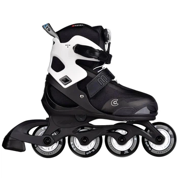 Детские ролики Micro Joy 37-40 Чорний-Білий