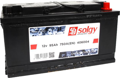 Автомобильный аккумулятор Solgy 95Ah/750A (353x175x190/+R) (406004)