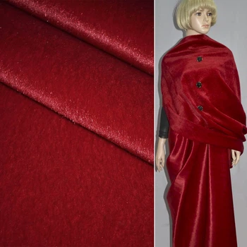 Мех искусственный коротковорсовый красный (21586.002)