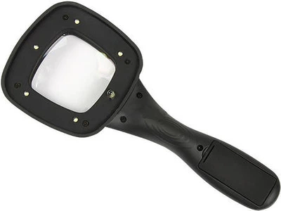 Ручная лупа с подсветкой Magnifier 600558 4х 60мм стильная и практичная