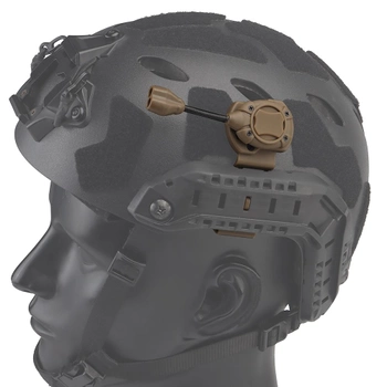 Фонарик на шлем каску для военных (Белый + ИК свет), LT-10 Coyote (15168)