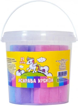 Набір крейди iTEM 19 шт кольоровий максі (iTEM10019C19)