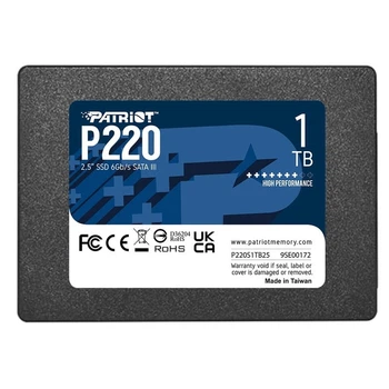SSD-накопичувач Patriot P220 1 ТБ 2.5" SATA III TLC