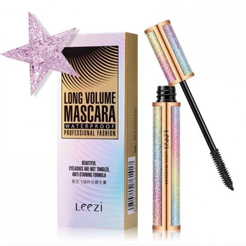 Тушь для ресниц 4D Leezi Long Volume Mascara, водостойкая, черная, 6 г