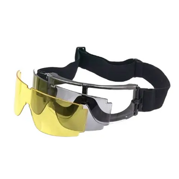 Окуляри маска Goggles + змінні лінзи Black (Kali)