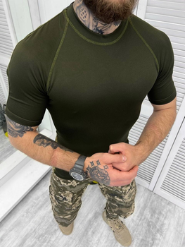 Тактическая футболка военного стиля Olive Elite M