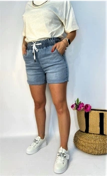 Шорты джинсовые New Jeans на резинке Голубые 25 (40-42)