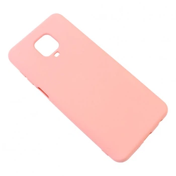 Чехол Soft Touch для Xiaomi Redmi Note 9 Pro силикон бампер светло-розовый