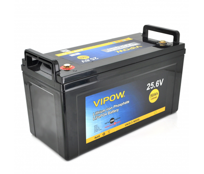 Акумуляторна батарея Vipow LiFePO4 25.6V 50Ah із вбудованою ВМS платою 40A