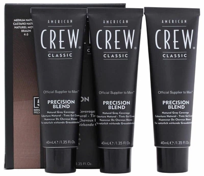 Система маскування сивини American Crew Precision Blend Medium рівень 4-5 3 x 40 мл (0738678248348)
