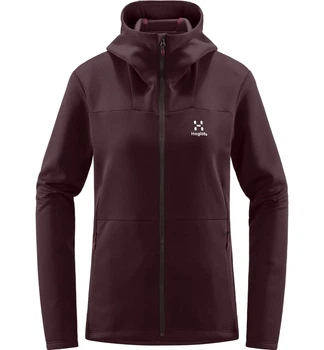 Кофта Haglofs Willow Mid Hood Women М бордовый