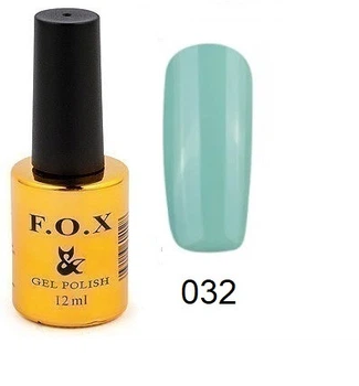Гель-лак F.O.X Gel Polish Gold Pigment 032 мятно-голубой, приглушенный 12 мл