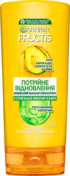 Бальзам-ополіскувач Garnier Fructis Потрійне Відновлення для пошкодженого й ослабленого волосся 200 мл (3600540481726)