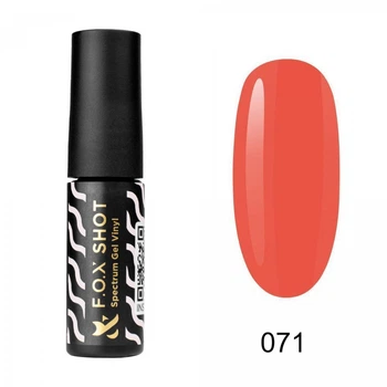 Гель-лак F.O.X. Shot Spectrum Gel Vinyl 071 коралловый 5 мл