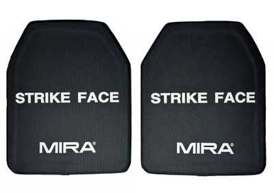 Комплект бронепластин защиты MIRA Strike Face Level 4 (IV) Черный (Black)