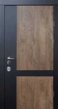 Вхідні двері Qdoors Авангард Галант-АК 860-960*2050 мм дуб табак дзеркало (QA815)