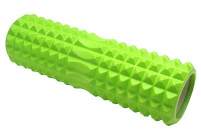 Массажный ролик (валик) YogaLife Grid Roller 45х13 см салатовый (роллер, валик, цилиндр для МФР и йоги, массажер для спины, ног, рук, шеи) YL-GR2.2-Gr