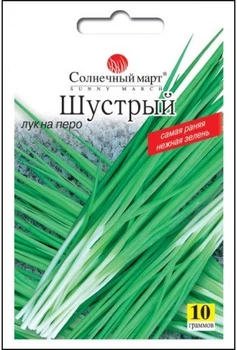 Семена Лук на зелень Шустрый, 10 г (Солнечный март)