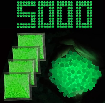 Гелеві кульки орбізи для дитячої зброї салатовий Neon Orbeez 7-8 мм 5000 шт
