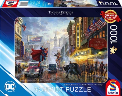 Пазл Schmidt Thomas Kinkade Batman, Superman та Wonder Woman Бетмен, Супермен та Чудо-жінка 1000 шт. (57589)