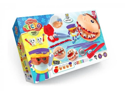 Тісто для ліплення Master Do Стоматолог, Danko Toys, 15 кольорів