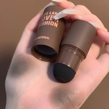 Пудра для бровей Miss Lara Brow Cream Powder, с 3 трафаретами, серый, 1,3 г