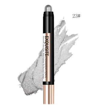 Тени - карандаш для глаз с блестками Exquisite Eyeshadow pencil, серый, 1,7 г