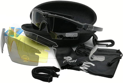 Тактические профессиональные защитные армейские поляризованные очки BALLISTIC SI M 3.0 Tryway