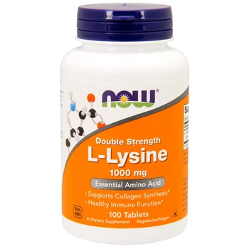 Л-Лизин, L-Lysine, Now Foods, 1000 мг, 100 таблеток (NOW-00113)