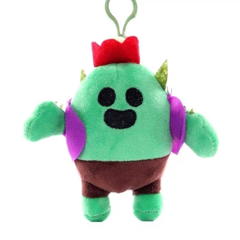 Мягкая игрушка брелок Кактус Спайк из Бравл Старс, 13 см, герой Spike из игры Brawl Stars