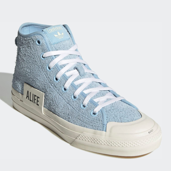 Жіночі кеди високі adidas Originals Nizza Hi Alife GW5325 36.5 (4UK) 22.5 см Блакитні (4065424419704)